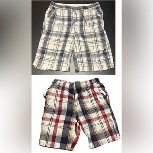 2 pair boys size 6 plaid shorts - Arizona & Okie Dokie